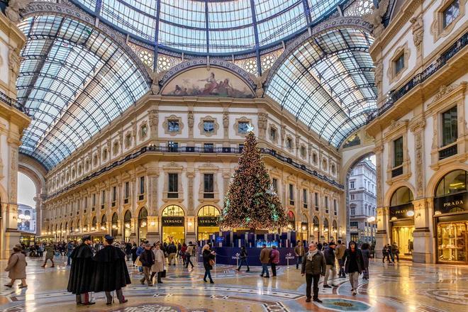 Navidad en Milan, Galleria Vittorio Emanele II