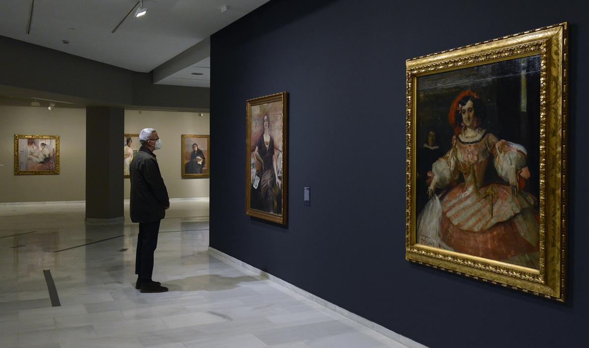Una de las partes de la exposición sobre Sorolla.