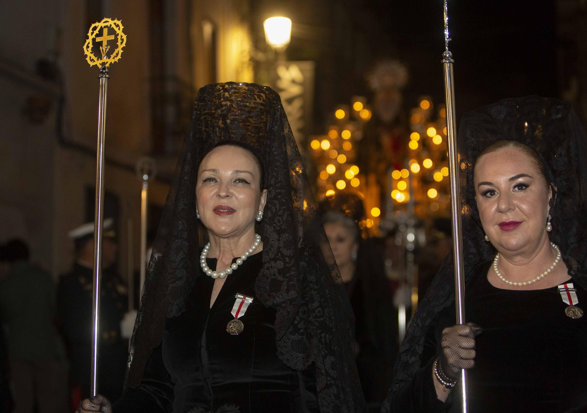 Procesión nocturna del Divino Amor "La Marinera" por las calles del barrio de Alicante