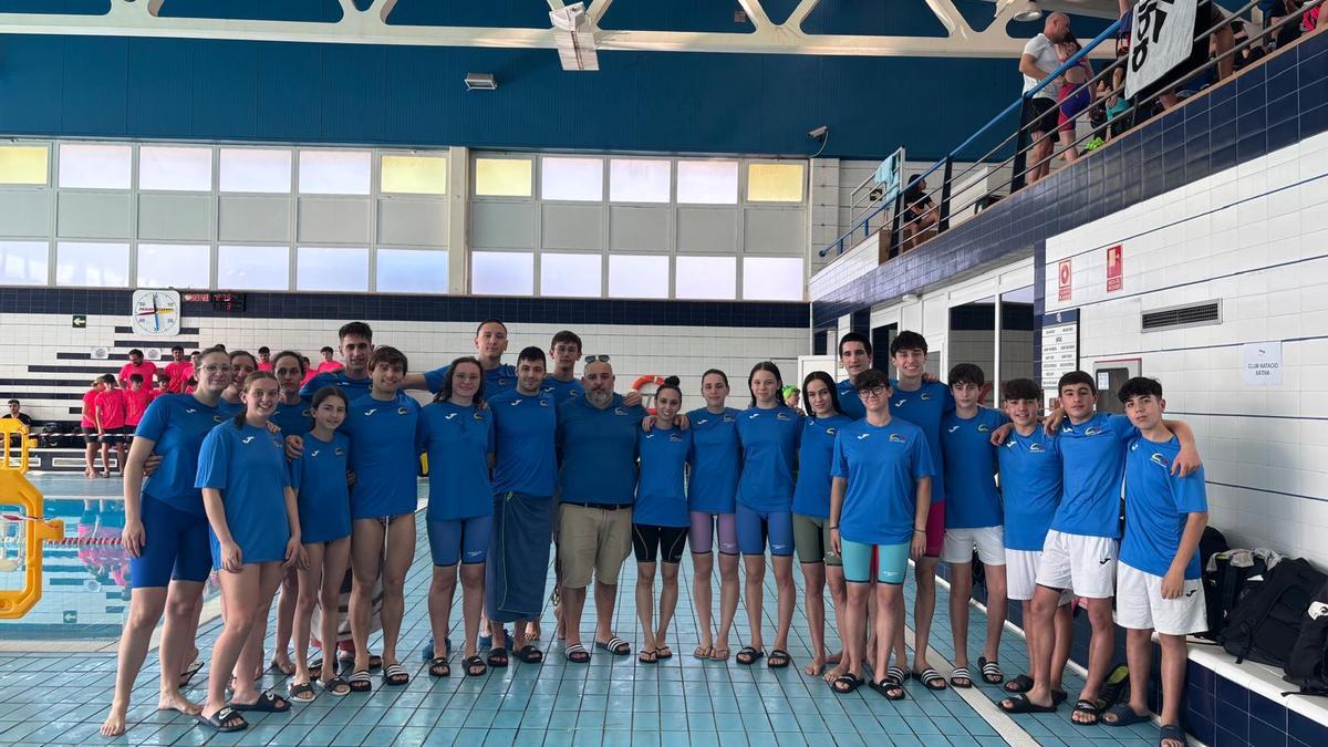 Representación del Club Natació Xàtiva en la Copa Autonómica de Clubes