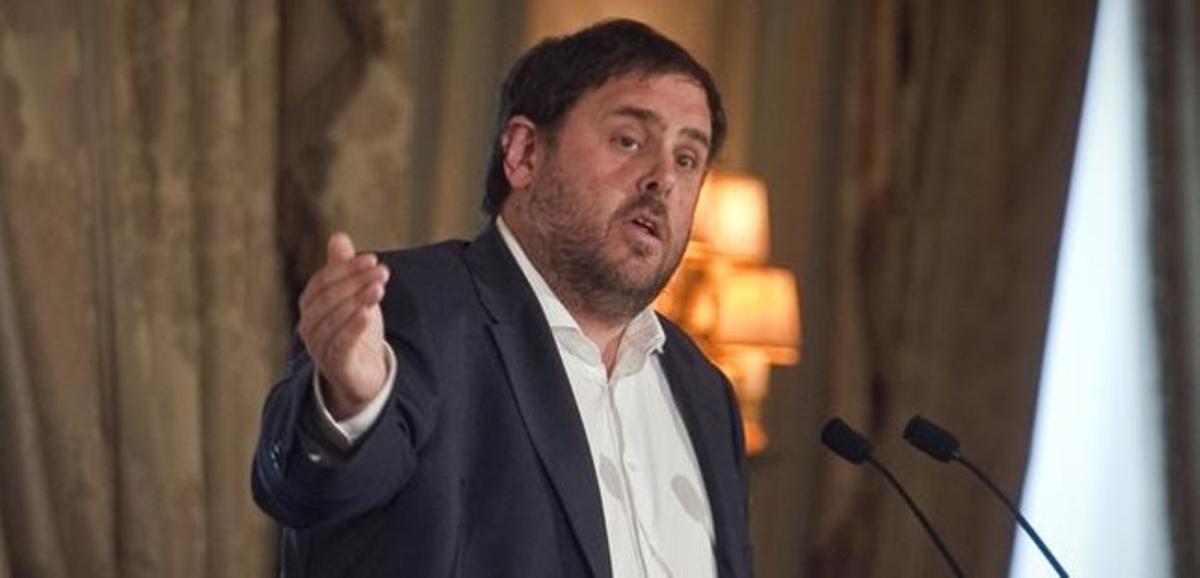 El president d’ERC, Oriol Junqueras, en una imatge d’arxiu.