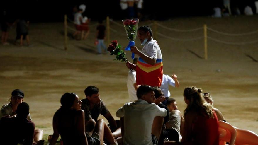 La platja de la Barceloneta, el passat diumenge