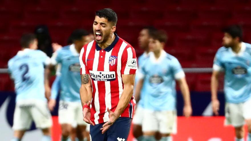 El Celta frena a un Atlético enganchado a Suárez