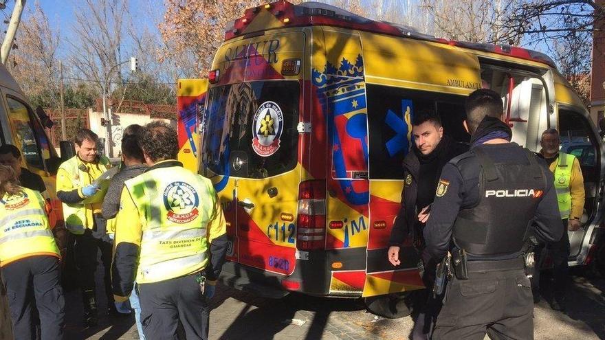 Imagen de recurso de efectivos del Samur-ProtecciÃ³n Civil y PolicÃ­a Nacional.