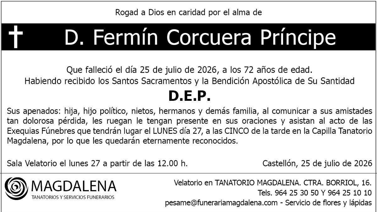 D. Fermín Corcuera Príncipe