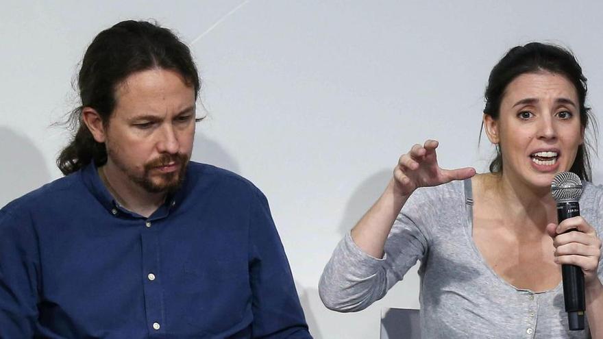 Pablo Iglesias e Irene Montero.