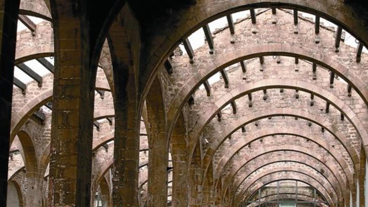 Los arcos de la nave central.