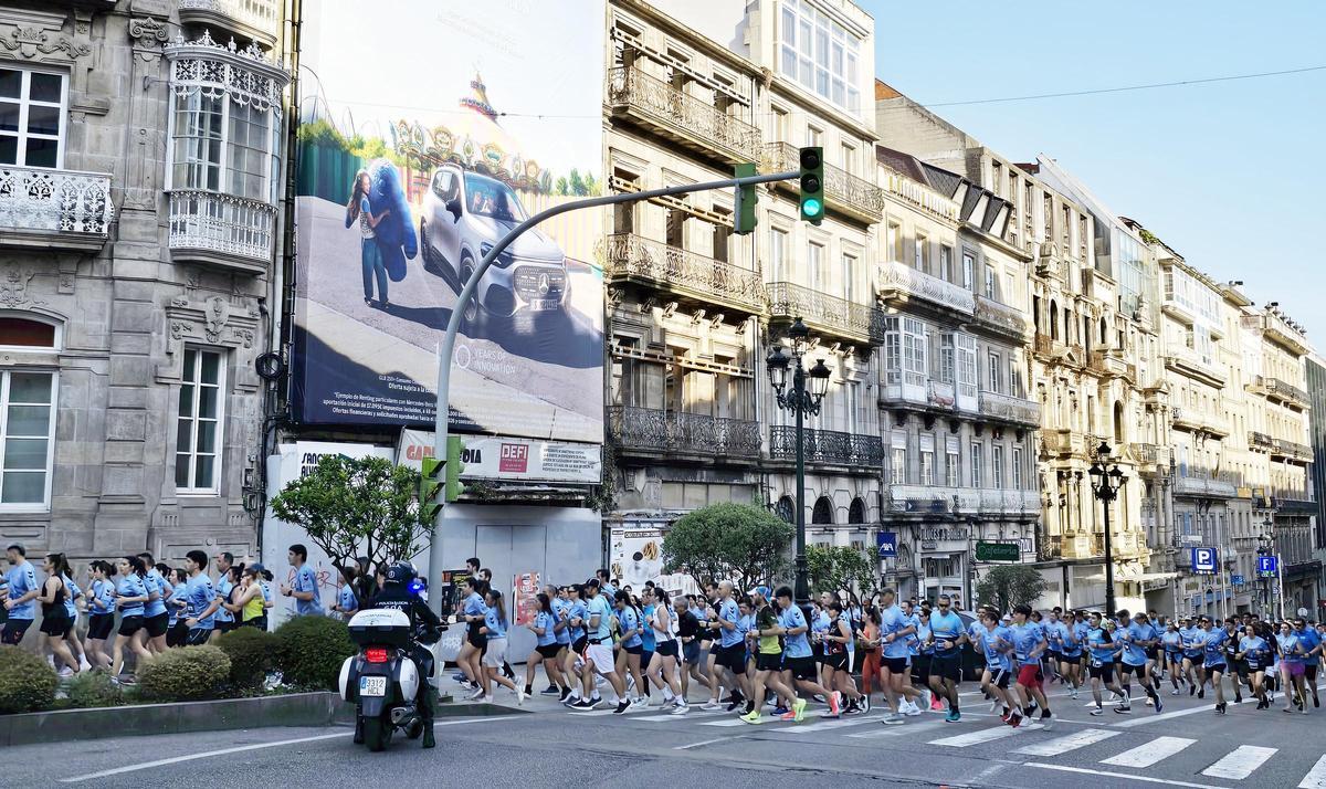 Invasión Celeste en Vigo con casi 3.000 corredores