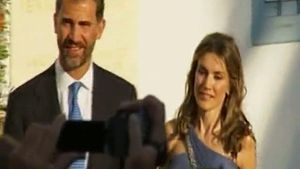Els prínceps d’Astúries van assistir a l’enllaç amb les infantes Elena i Cristina.