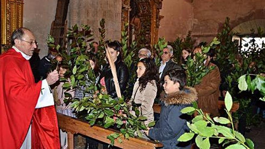 Bendición de ramos en Puebla de Sanabria.