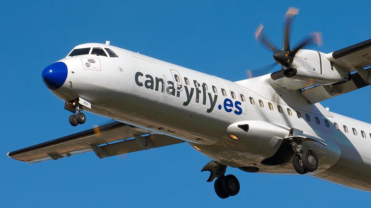 Avión de la compañía Canaryfly.