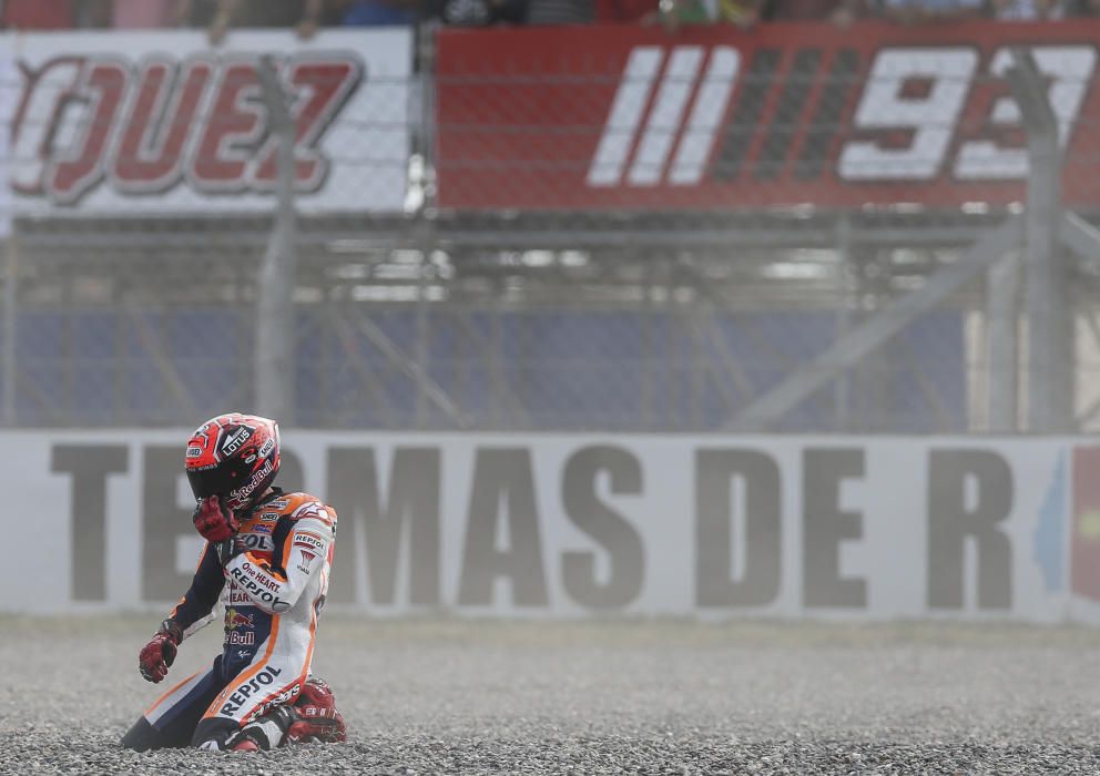 Las caídas del GP de Argentina de MotoGP