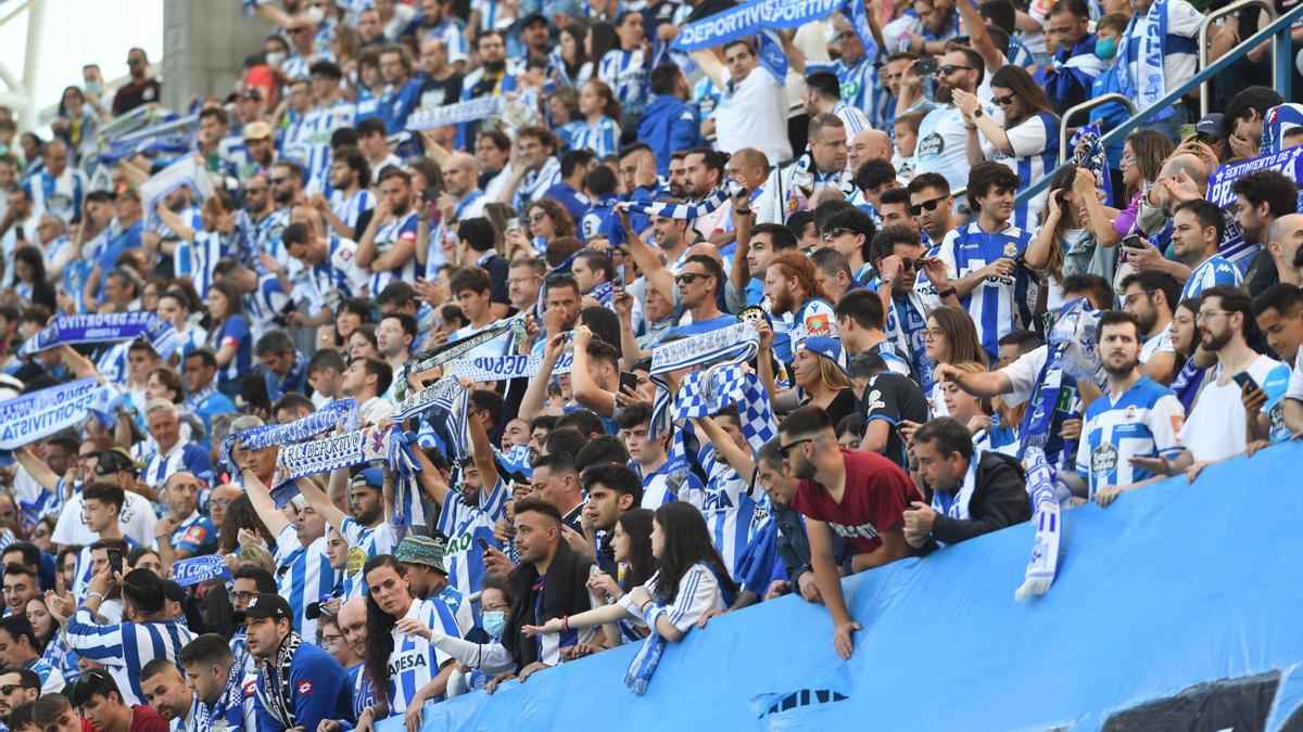 Aficionados deportivistas en Riazor