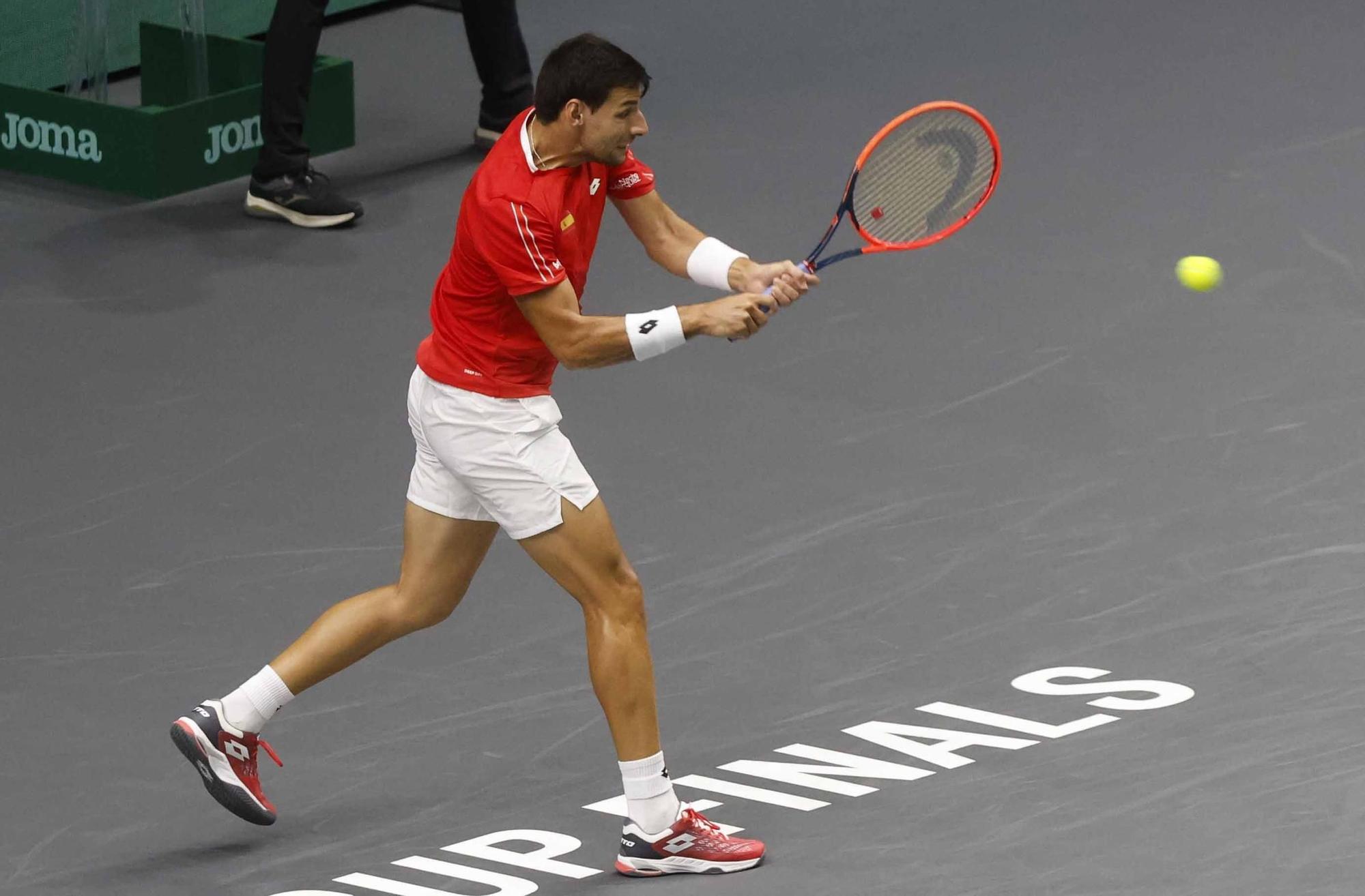 Segunda jornada de Copa Davis, ya con Djokovic entrenando en L´Alqueria