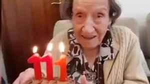 Angelina Torres celebra el seu 111è aniversari. | EL PERIÓDICO