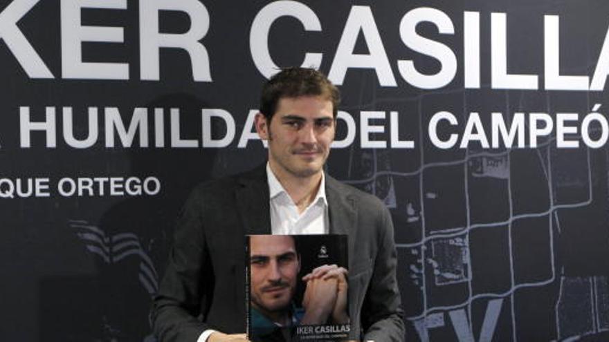 Iker Casillas, durante la presentación de su libro.
