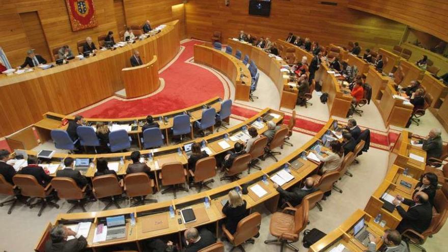 Jornada de debate de los presupuestos gallegos en la Cámara autonómica el pasado agosto.