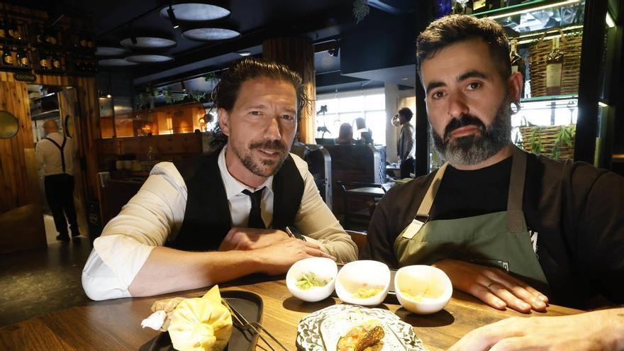Una oblea de cebolla con trucha de Picos de Europa, kimchi y salsa de pitu y sidra: la receta ganadora del mejor pincho que se puede comer en Gijón