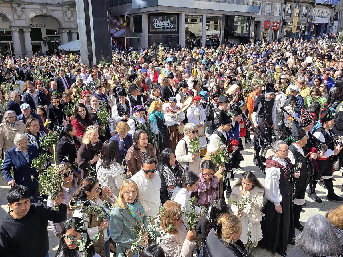 La procesión de la Borriquita de Vigo este Domingo de Ramos, en imágenes