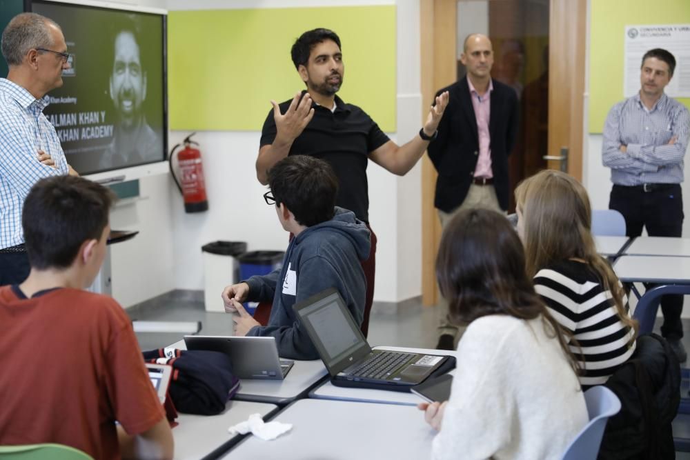 Premios Princesa de Asturias 2019: Salman Khan plantea un reto matemático a los alumnos de Gijón