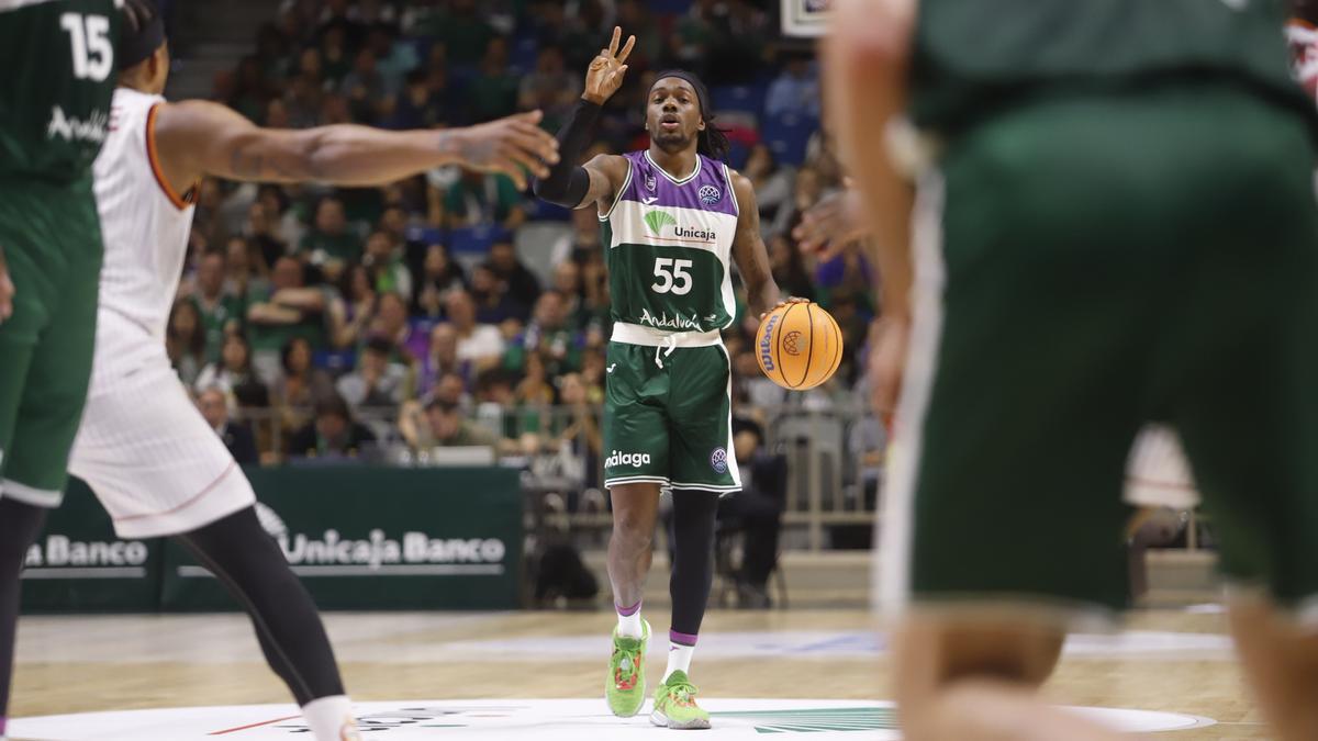 Kendrick Perry, en el Unicaja-Galatasaray.