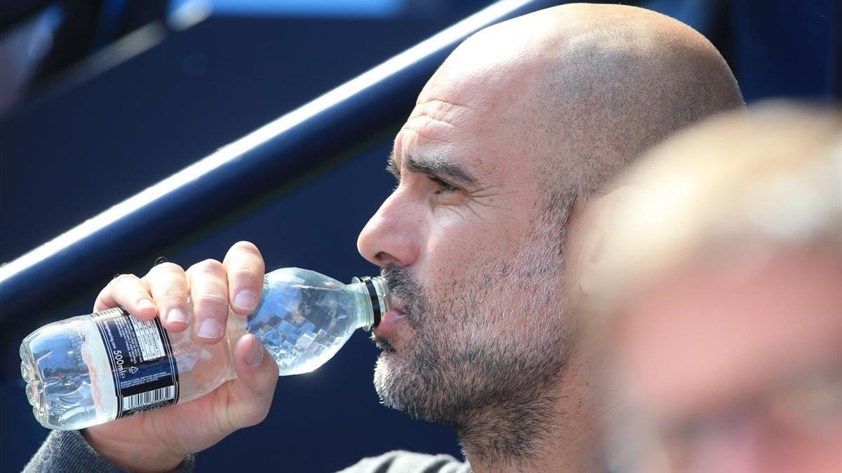 aguasch47827402 manchester city s spanish manager pep guardiola looks on dur190420152052