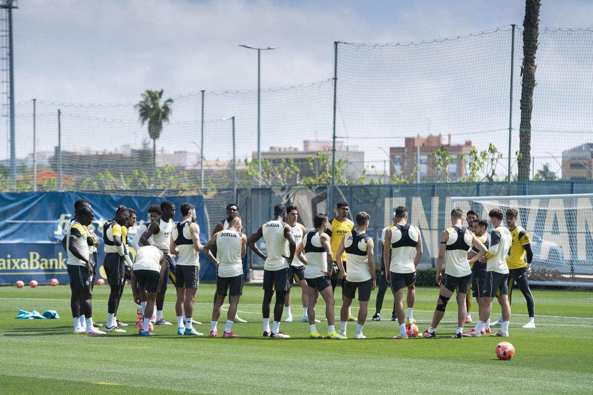 Imagen durante un entrenamiento en Miralcamp.