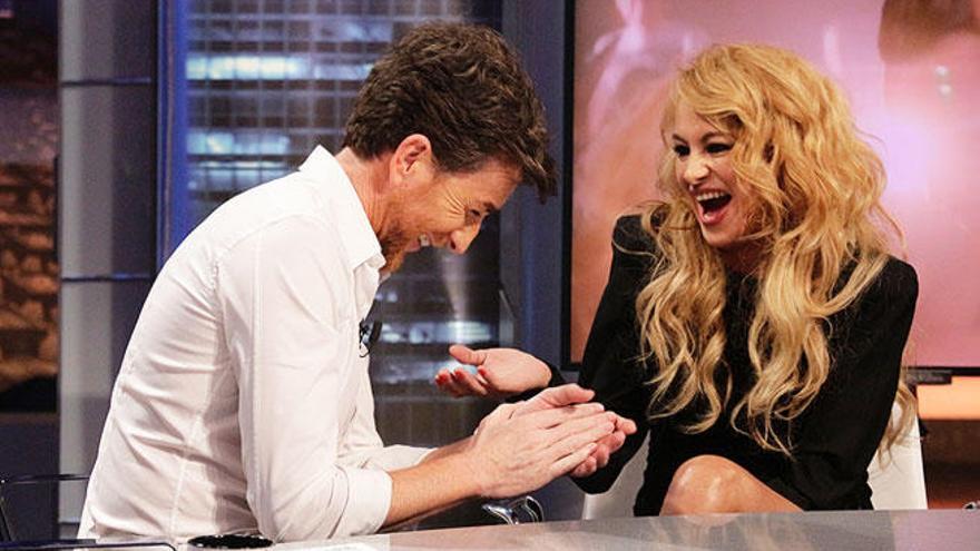 Paulina Rubio con Pablo Motos.