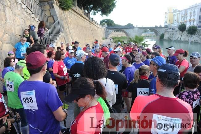 Marcha Nórdica en la mota del río Segura