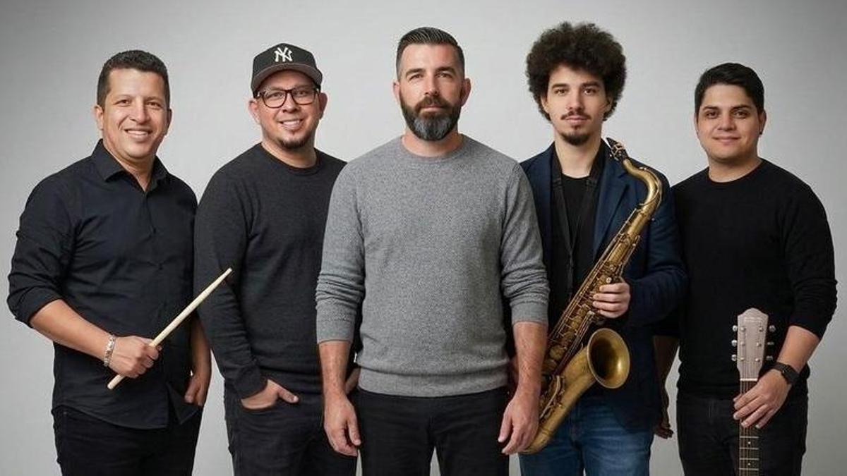 La banda de pop-rock The Feedback.
