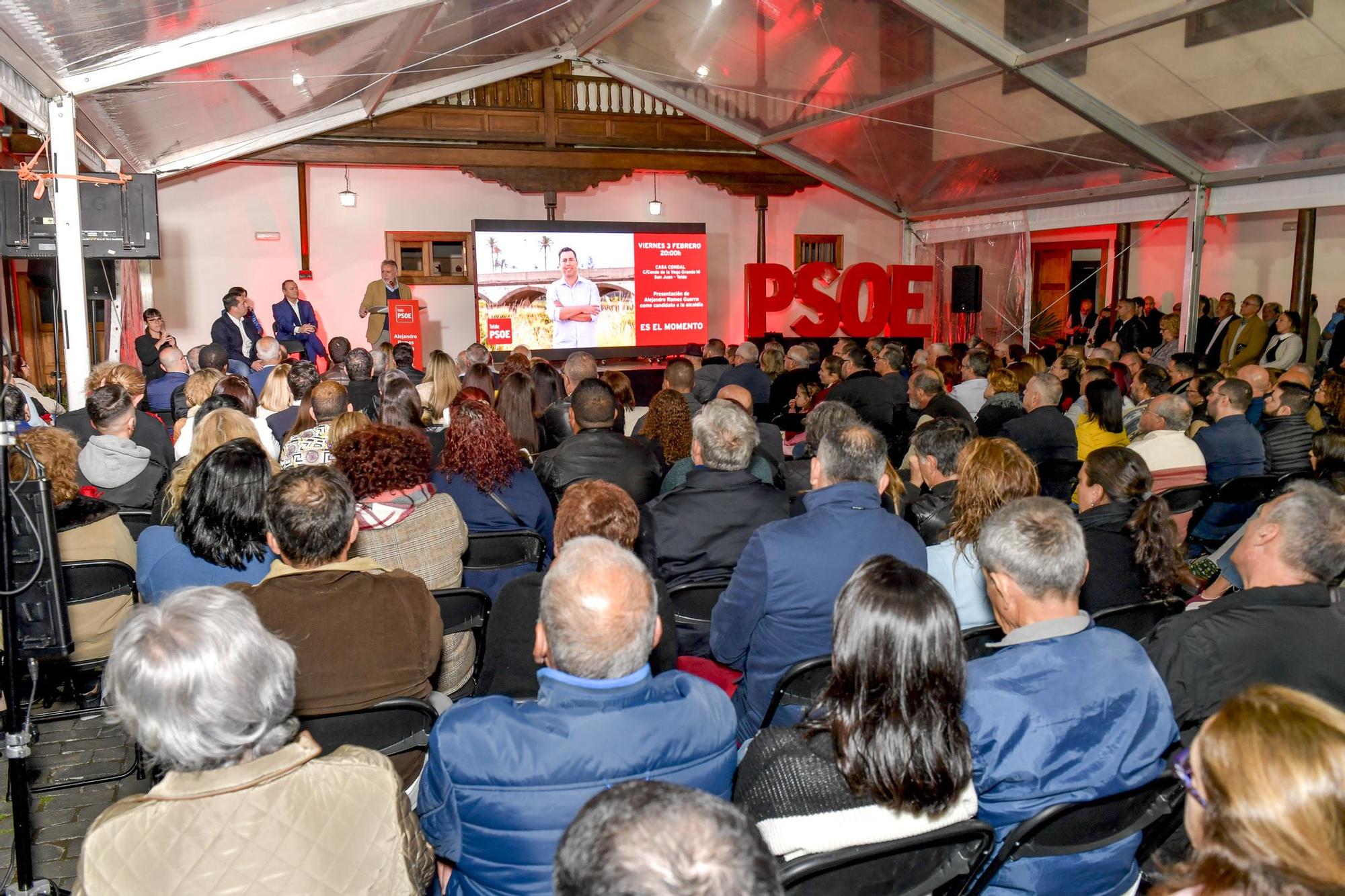 Presentación del candidato del PSOE Alejandro Ramos