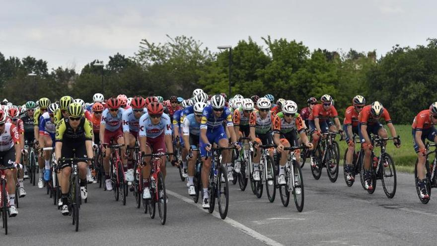 El pelotón en el Giro de Italia.