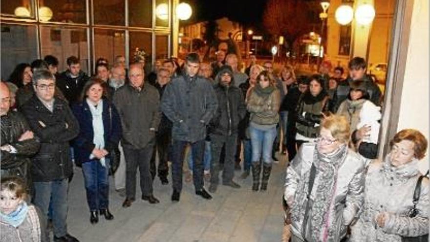 L&#039;homenatge d&#039;Òmnium La Selva a Muriel Casals a Santa Coloma de Farners.