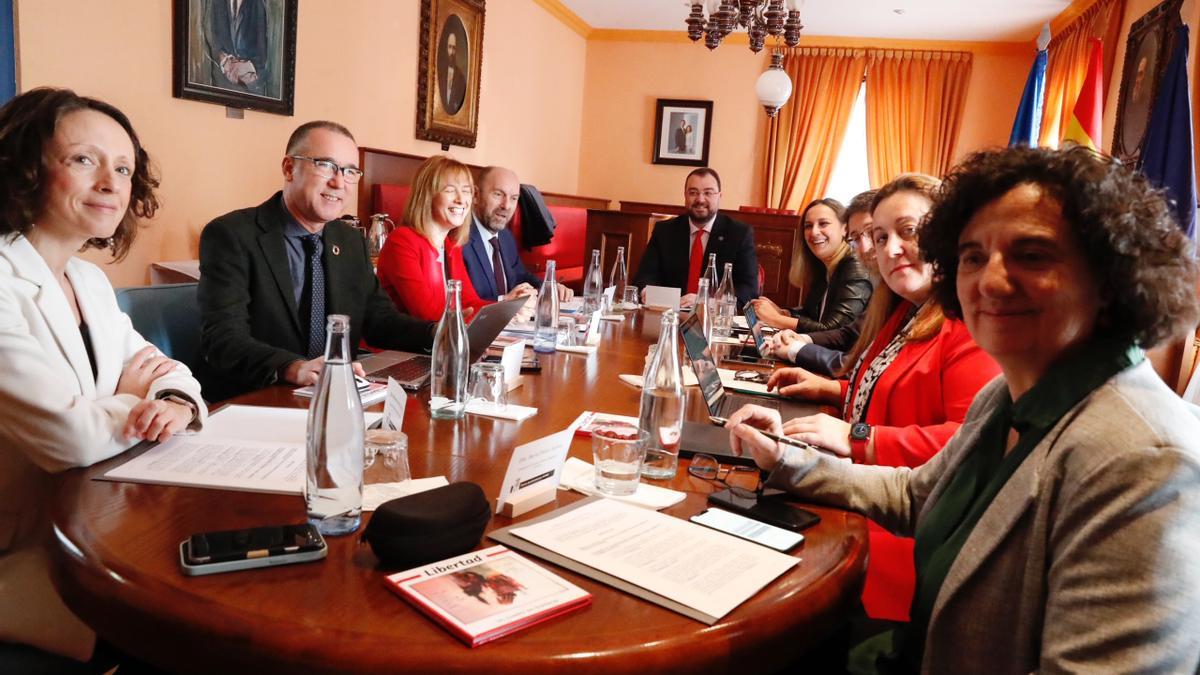 La reunión del Consejo de Gobierno en Laviana
