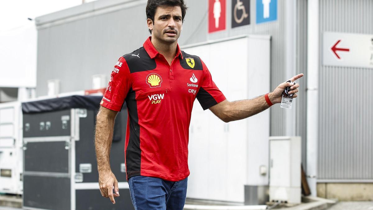 Carlos Sainz, en Suzuka.