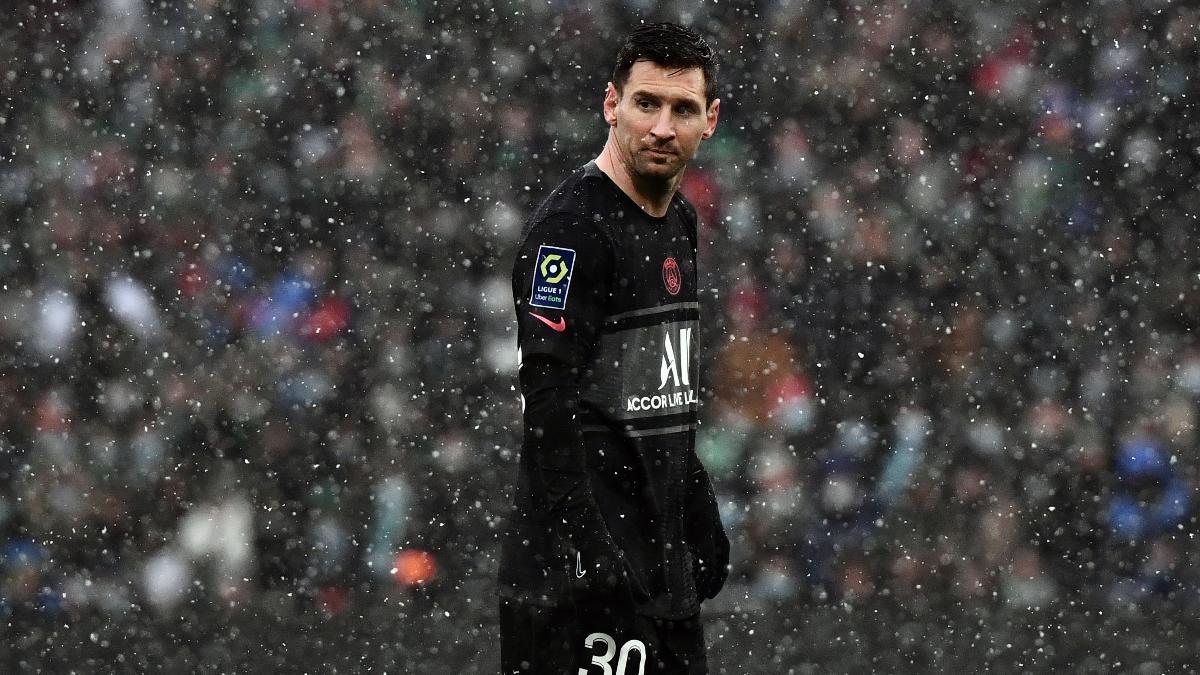 Messi, durante el partido contra el Saint-Étienne