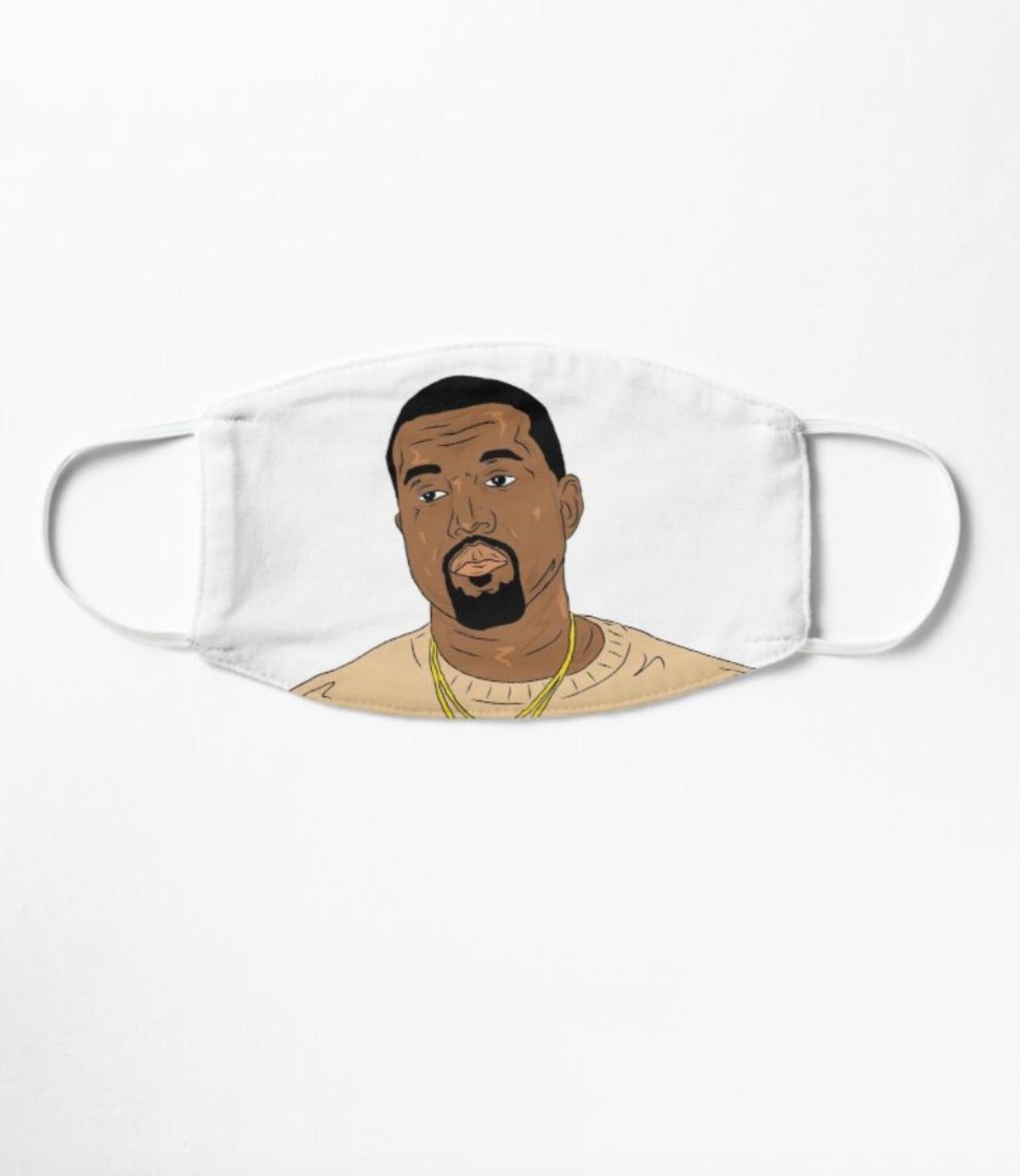 Mascarilla con ilustración de Kanye West (por si aún le quedan fans)