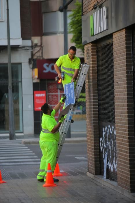 València cambia las placas de calles Franquistas