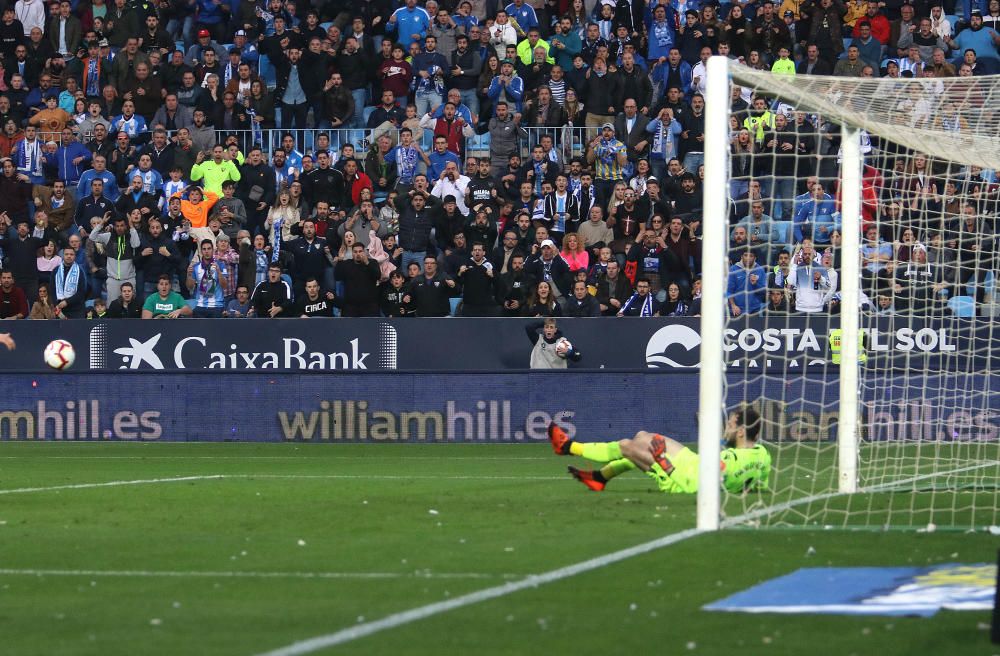 El conjunto malaguista y el gallego igualan a cero en el partido más atractivo de la jornada en la Liga 123