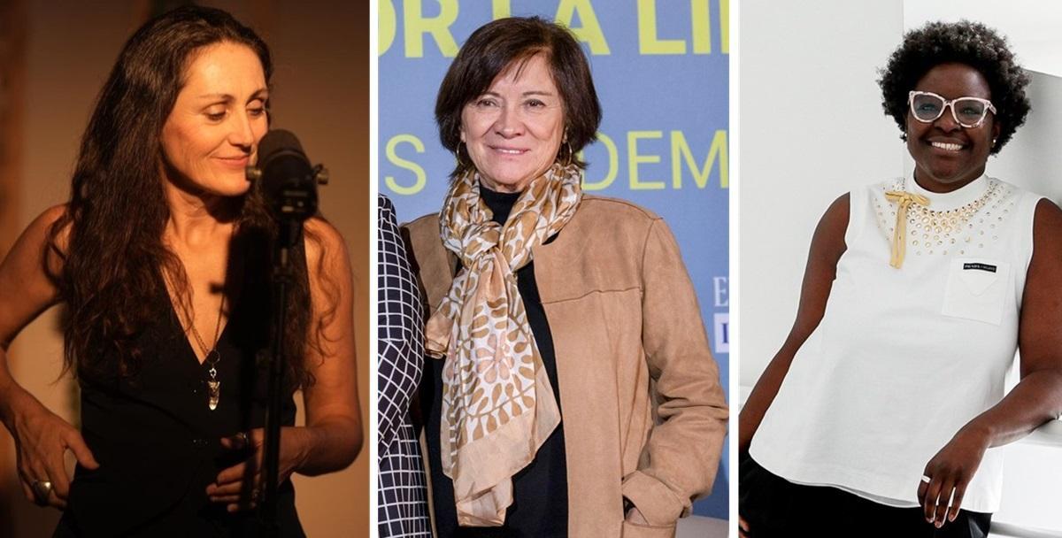 Clara Montes, Nativel Preciado y Elvira Dyangani.