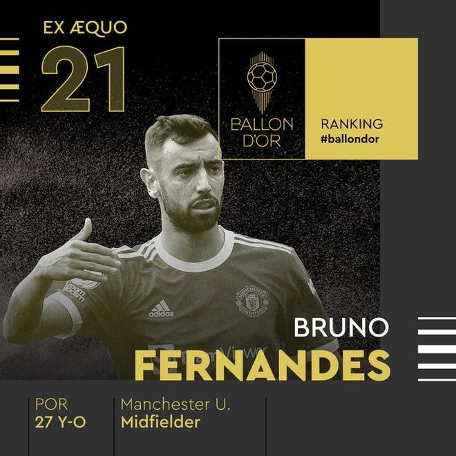 21 - Bruno Fernandes (Balón de Oro)