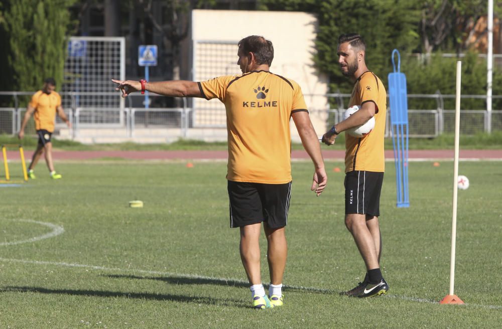 Primer entrenamiento de Lluís Planagumà