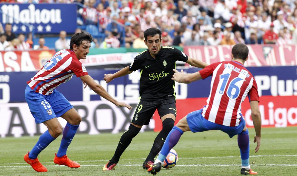 El partido entre el Atlético de Madrid y el Sporting, en imágenes