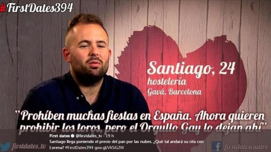 El comensal homófobo de &#039;First dates&#039; acusa a Cuatro de manipulación