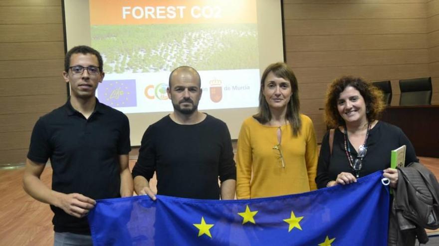 Representantes de la Politécnica en el proyecto Life Forest CO2.