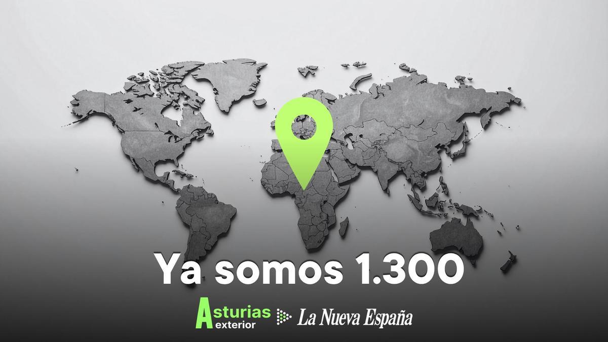 Ya somos 1300 asturianos en el mapa