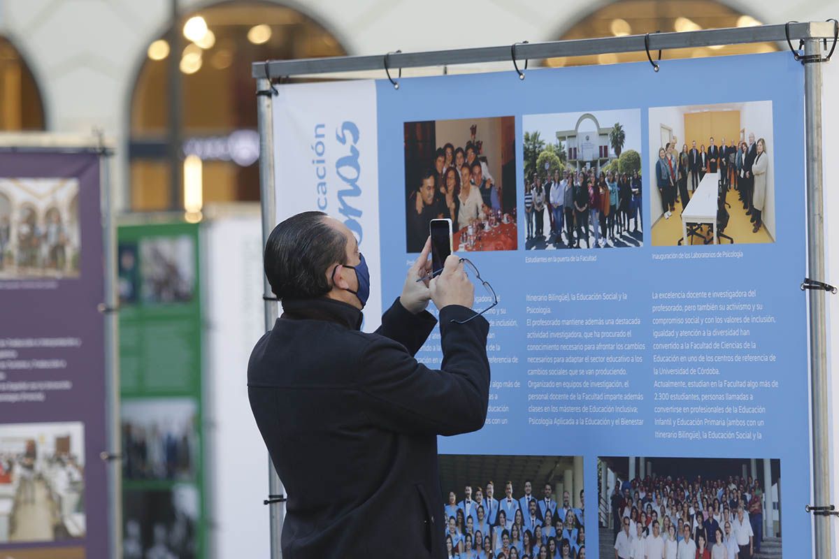 Exposición urbana de la UCO en Las Tendillas