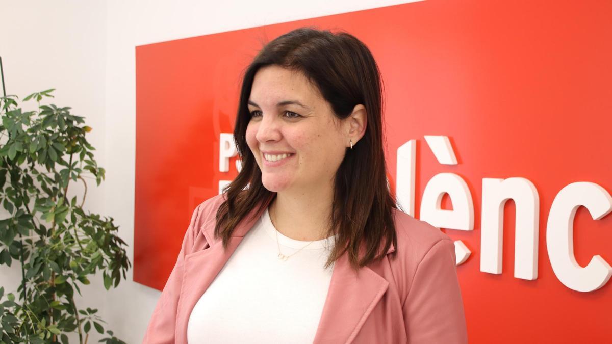 Sandra Gómez, portavoz socialista en València.
