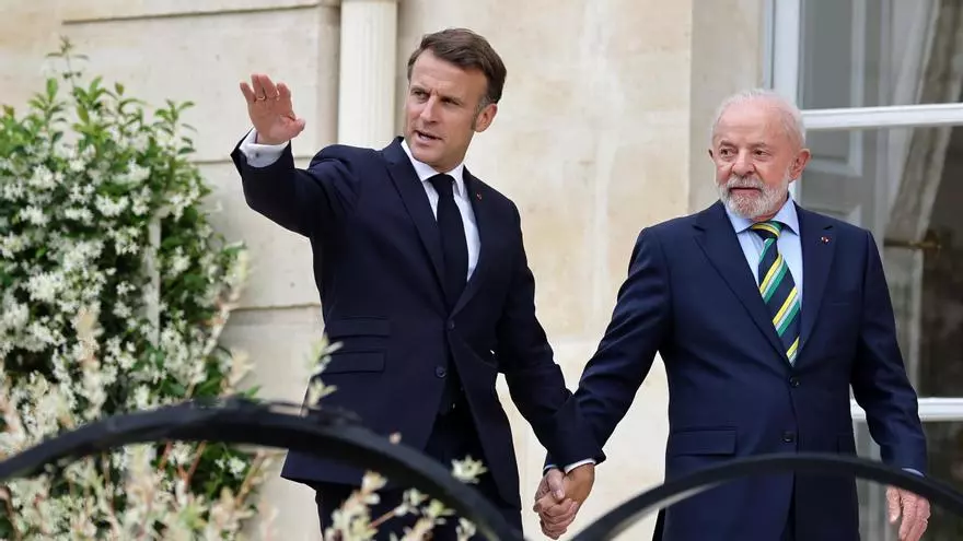 Lula pide a Macron "abrir su corazón" y cerrar el acuerdo con Mercosur