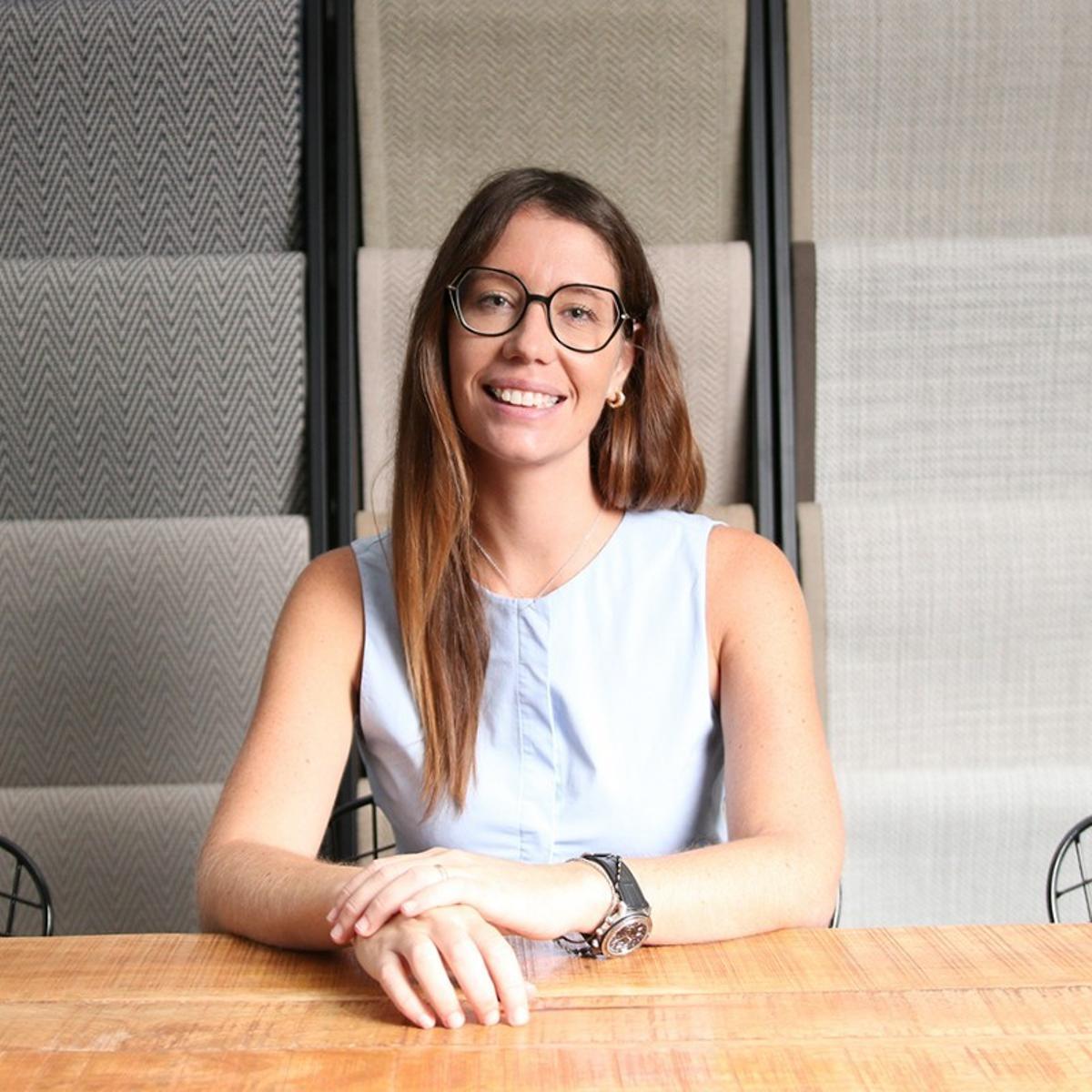 La responsable del departamento de ventas de Rols Carpet, Carmen Ferrández.